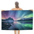 thumbnail image 1 of Aurora Starry Sky Beach Towel – with A Unique Design, Extra Large,XL (32”x 63”) for Kids & Adults, 1 of 7