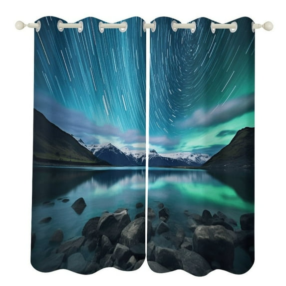 Aurora Starry Sky Modern Window for Living Room Curtains for Child Bedroom Kitchen Decor Blinds Drapes