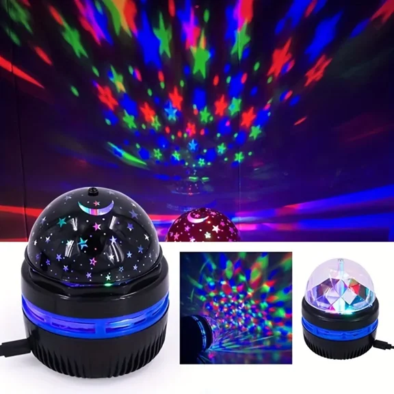 Aurora Starry Sky Projector LED Night Light, USB Powered Remote Control Galaxy Lamp for Bedroom Party Home Decor