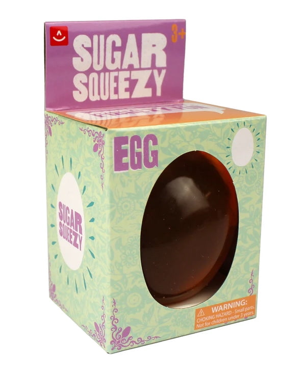 Aurora- Sugar Squeezy Egg Squishy Toy, Jumbo Slow Rising Sensory Stress Relief Squeeze Toy for Kids Ages 3+