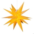 thumbnail image 1 of Aurora Superstar 24" Yellow Hanging Moravian Star Light LED Lantern Decor, Weatherproof Fold-Flat Plastic Lighted Star, 1 of 6