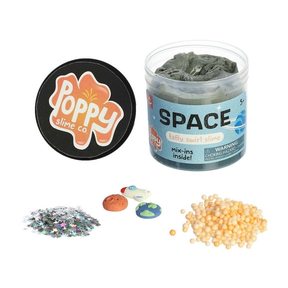 Aurora Toys - Medium Grey Poppy Slime Co. - 11.3oz Space Slime - Gooey Toy