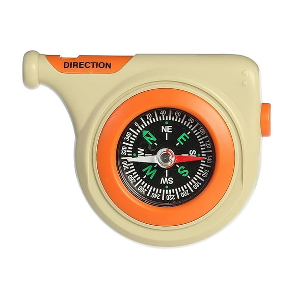 Aurora Toys - Mini Brown Camp Arcadia - 3" Pocket Compass & Whistle - Durable Toy