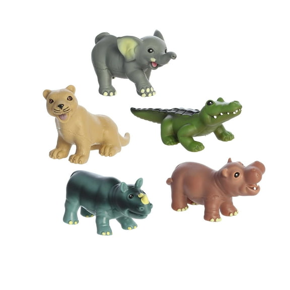 Aurora Toys - Small Multicolor Habitat - My First Safari Animal Playset - Timeless Toy