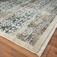 thumbnail image 1 of Aurora Transitional Bordered Performance Area Rug Indigo/Sand 5'2" x 7'8" 5' x 8', 1 of 4