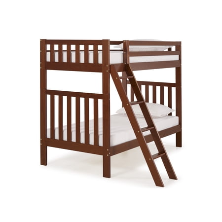 Aurora Twin Over Twin Bunk Bed, Chestnut