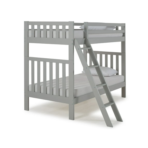 Aurora Twin Over Twin Bunk Bed, Dove Gray