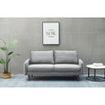 thumbnail image 1 of Aurora Velvet Living Room Sofa Gray, 1 of 5