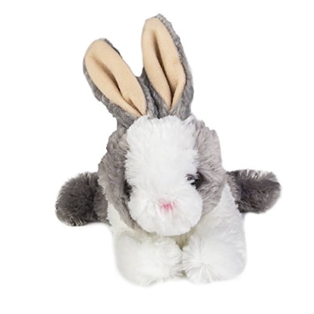 Aurora Wold Plush Mini Flopsie Baby Bunny 8", ASSORTED, Grey