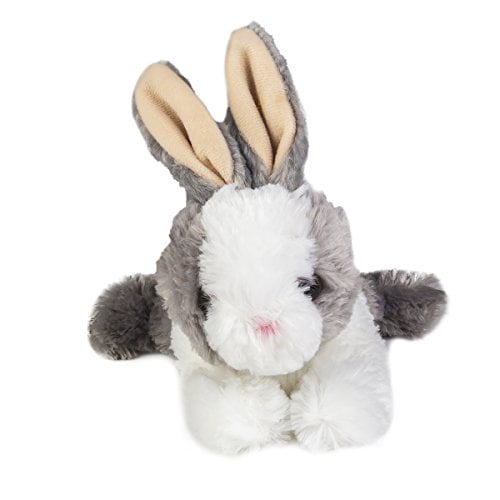 Aurora Wold Plush Mini Flopsie Baby Bunny 8", ASSORTED, Grey