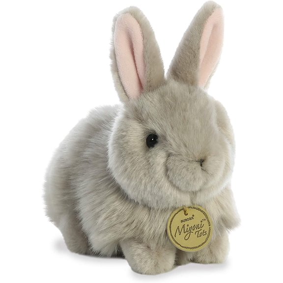 Aurora World 7.5" Angora Bunny Grey