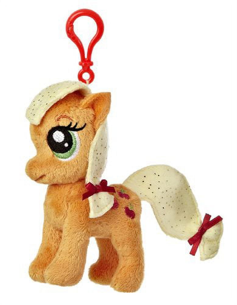 Aurora World My Little Pony Clip-On Applejack Pony Plush, 4.5