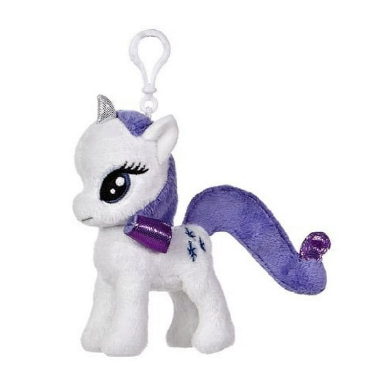 Aurora World My Little Pony Clip-On Rarity Pony Plush, 4.5"