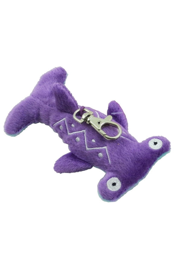 World Plush - Fanta-Sea Life Clip On - HAMMERHEAD (Purple - 4 inch)