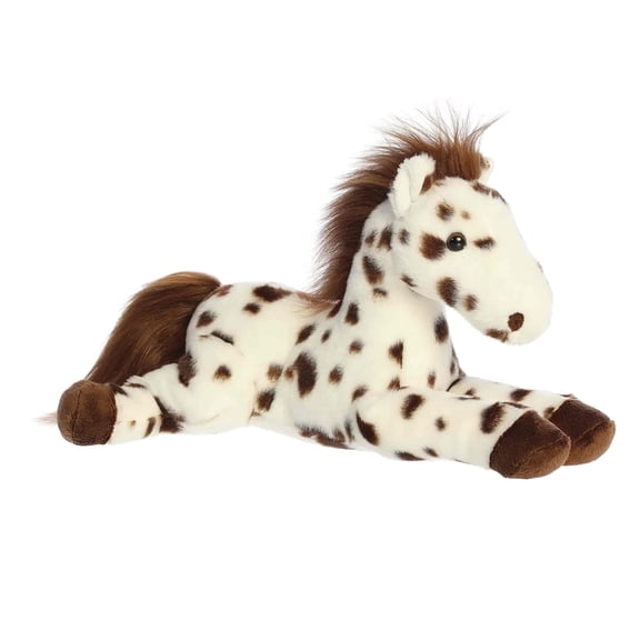 Aurora Adorable Flopsie Blossom Appaloosa Stuffed Animal - Used to Create Imaginative Play Adventures - Perfect for Birthdays, Kids and Adults, All Ages - Brown 12 Inches