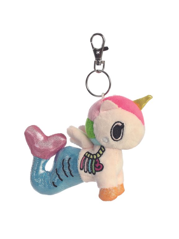 World Plush - Tokidoki Mermicorno Series 4 - LUMINOSA (Metal Key Clip - 4.5 inch)