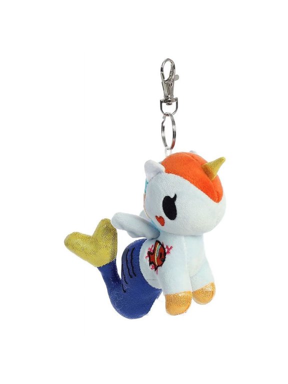 World Plush - Tokidoki Mermicorno Series 5 - ACQUARIA (Metal Key Clip - 4.5 inch)
