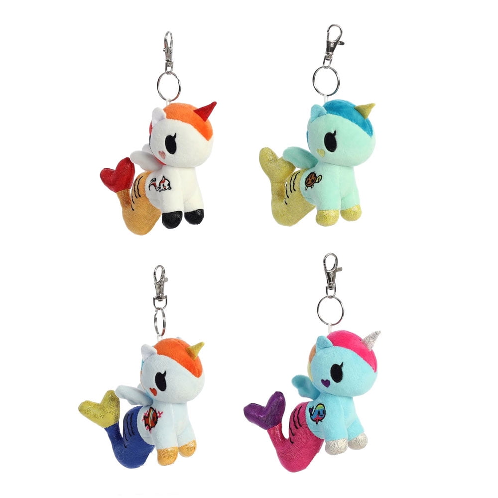 Aurora World Plush Tokidoki Mermicorno Series 5 SET OF 4 Jade Sea Green Acquaria 1 4.5 inch