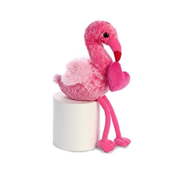 Aurora World Val Sayings Flamingo in Love Plush Animal with Legs, 16"