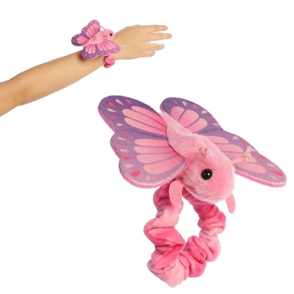 Aurora Wrist Flingers Blush Butterfly 5-Inch Wearable Stuffed Animal Plush