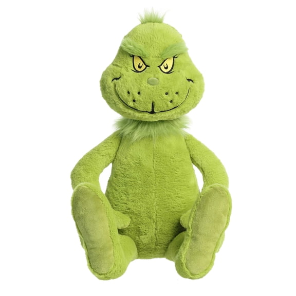 Aurora 33 in. Whimsical Dr. Seuss Jumbo Grinch Magical Storytelling Literary Inspiration Stuffed Animal Toy, Green