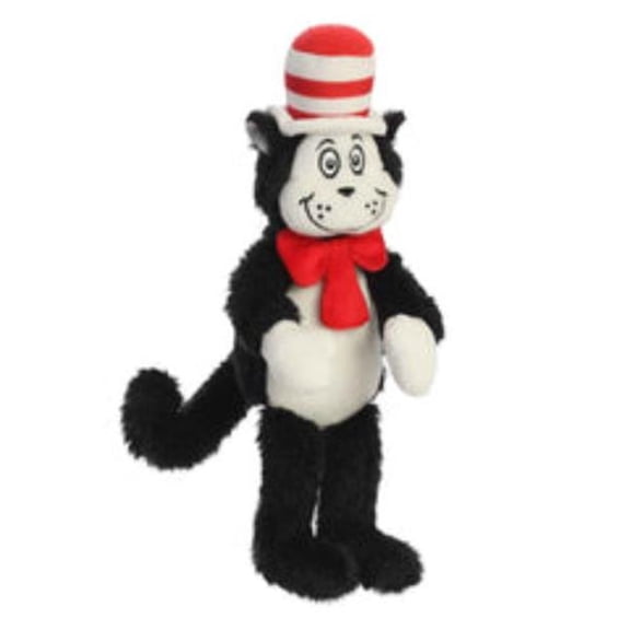Aurora  38 in. Whimsical Dr. Seuss Jumbo Cat in the Hat Magical Storytelling Literary Inspiration Stuffed Animal Toy, Multi Color
