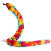 Aurora - X-Large Multicolor Snake - 53" Rainbow - Playful Stuffed Animal