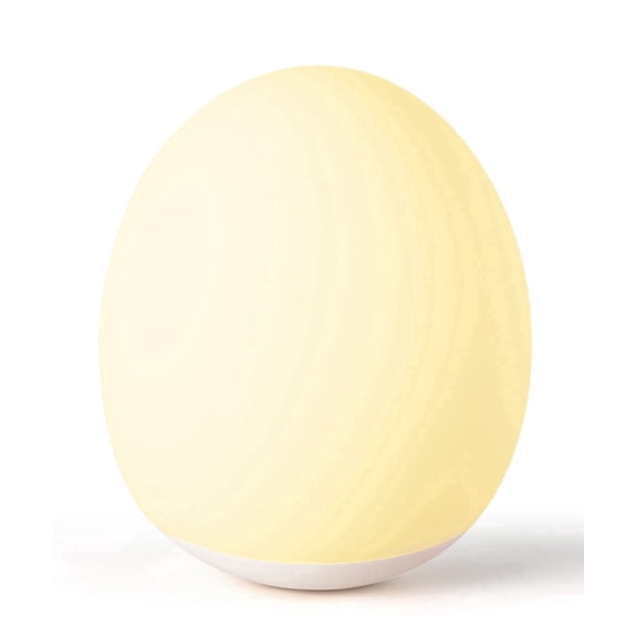 AuroraNiteBeam Silicone Egg Light for Kids, Baby Night Light for Nursery, 3-Level Dimming & 30-Min Timer Portable Egg Lamp Gifts for Boys Girls