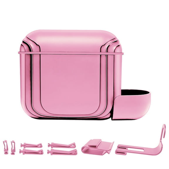 AuroraX 1.5L Car Trash Can Hanging Small Waterproof Pink Side-Mounted Small Trash Bin Garbage Can with Lid Modern Plastic Trash Bin with Inner Bucket Multiple Installation Options