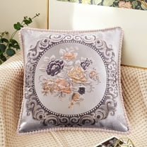 AuroraX 18x18 Inch Pillow Covers Soft Decorative Square Pillow Cases Breathable Outdoor Minimalist Skin-Friendly European Jacquard Cushion Cases Room,Livingroom Decor