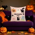 thumbnail image 1 of AuroraX 18x18 Inch Throw Pillow Covers Pink Decorative Halloween Ghost Pillow Covers Minimalist Pumpkin Hypoallergenic Indoor Cushion Cover Livingroom,Room Decor, 1 of 6