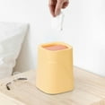 thumbnail image 1 of AuroraX 2.6L Office Desk Trash Can Stylish Yellow Small Garbage Can Contemporary Plastic Trash Bin for Home Bedroom Dormitory, 1 of 6