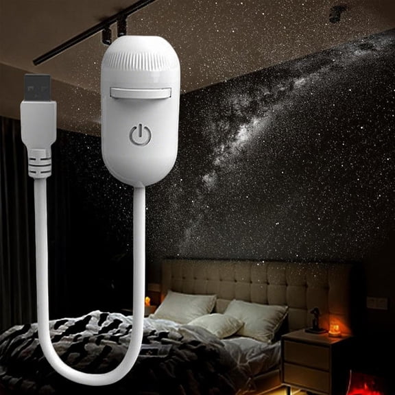 AuroraX 360 LED Projector Night Light Adjustable Star Night Light 2-in-1 Timer Dimmable Bedroom 24 Slide Discs Night Light