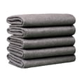 thumbnail image 1 of AuroraX 5 Pack Grey Streak-Free Glass Cleaning Cloths, 8x10 Inch Compact Magic Rags for Windows, Mirrors, and Chrome, 1 of 2