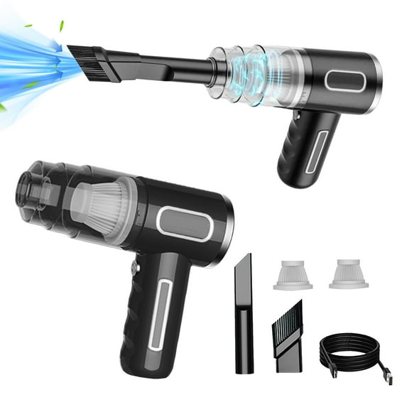 AuroraX 5000pa Cordless Handheld Car Vacuum Rechargeable Small Household Vacuum Cleaner with Crevice Tool Portable Powerful Lightweight Bagless Vac Gift for Home Car(Black)