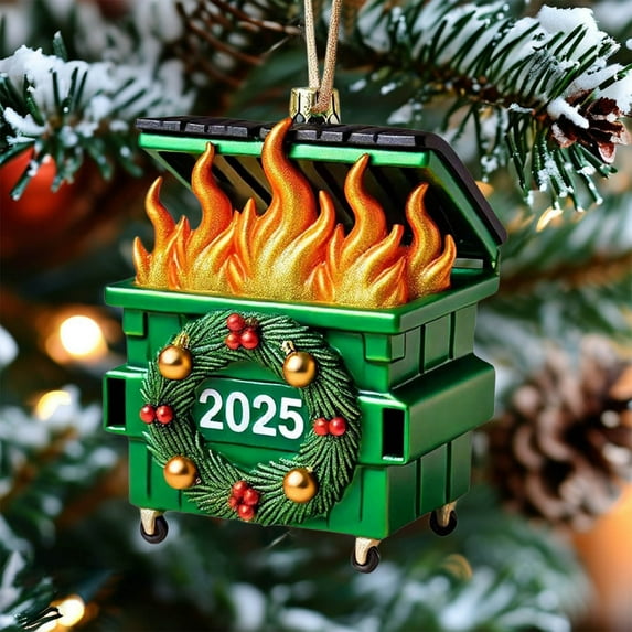 AuroraX Acrylic Christmas Decoration Green Hanging Decorative Contemporary Keepsake Ornaments Neutral Creative 3.1" for Christma Tree,Xmas Gifts Decor