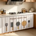 thumbnail image 1 of AuroraX Adhesive Cabinet Curtain Self Stick Cabinet Curtain Dust-Proof Cut-to-Size Easy Install Nonwoven Kitchen Utensil Curtain, 1 of 6