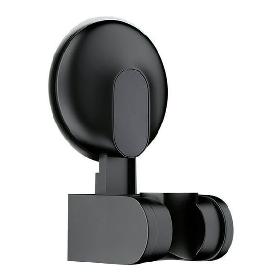 AuroraX Adjustable Angle Shower Head Holder for Hand Held,Black Decorative Wall Mount Shower Head Holder with Suction Cup Detachable Easy To Install for Inside Shower