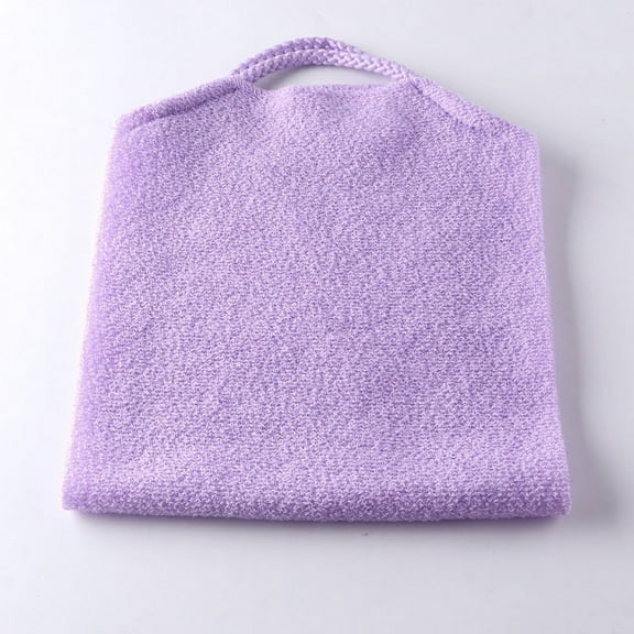 AuroraX Anti-Microbial Bath Towels Purple Long Exfoliating Washcloths Rubbing Strip Bathroom,Home,Shower