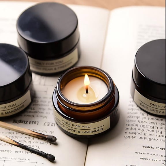 AuroraX Aromatherapy Scented Tealight Candles Modern Minimalist Long Lasting Votive Candles Lights Elegant Romantic Decorative Valentines Day Table Centerpieces Dining Wedding Decor