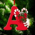 thumbnail image 1 of AuroraX Art Deco Christmas Decoration Acrylic Hanging Keepsake Ornaments Neutral 26 Letters with Red String for Xmas Gifts,Christma Tree Decor, 1 of 4