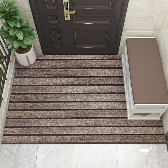 AuroraX Bath Rugs for Bathroom Floor Non Slip,Absorbent Washable Brown Bathroom Rug Carpet for Tub Bathroom Farmhouse Decor Farmhouse
