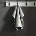 thumbnail image 1 of AuroraX Bath Towels Anti-Microbial Gray Luxury Soft Hand & Face Towels Highly Absorbent Gold Print Bathroom, 1 of 6