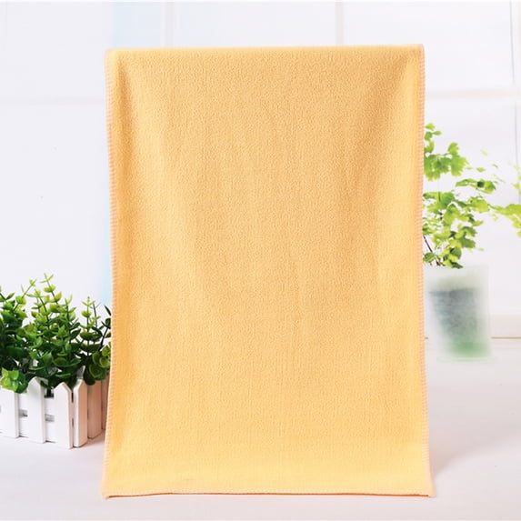 AuroraX Bath Towels Bath Sheets,Quick Dry Absorbent Soft Yellow Quick Dry Bath Towels