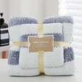 thumbnail image 1 of AuroraX Bath Towels Set of 2 Hand Towels for Bathroom,Soft High Absorbent Blue Large Deluxe Bath Towel Set, 1 of 6