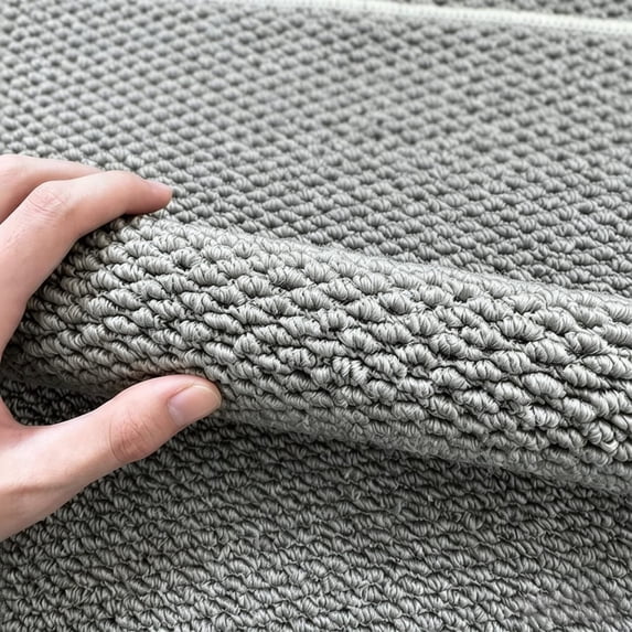 AuroraX Bathroom Rug Non Slip Backing Large Washable Gray Quick Dry Absorbent Bath Rugs for Bathroom Floor Ideal for Bathroom,Kitchen and Entryway