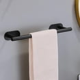 thumbnail image 1 of AuroraX Bathroom Towel Rack Towel Bar,Black Concise Stainless Steel Modern No-Drill Towel Rack, 1 of 6
