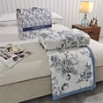 thumbnail image 1 of AuroraX Bed Blanket Throw Size Soft Cute Floral Cooling Silky Cotton Throw Blankets Breathable Cozy Lightweight Quilted Summer Quilt for Home Dorm Sofa, 1 of 8