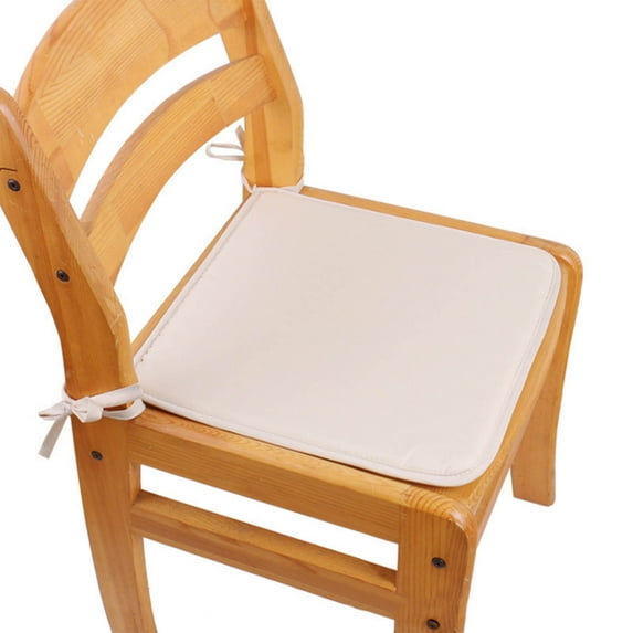 AuroraX Beige Chair Cushions for Dining Chairs Thick Soft Solid Color Office Chair Cushion Stain-Resistant 15"x15"