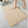 thumbnail image 1 of AuroraX Beige Memory Foam Bath Rugs for Bathroom Floor Stone Bath Mat,Single Plush Quick Drying Machine Washable Shower Rugs for Bathroom Extra Soft Shower Mats for Inside Shower, 1 of 1